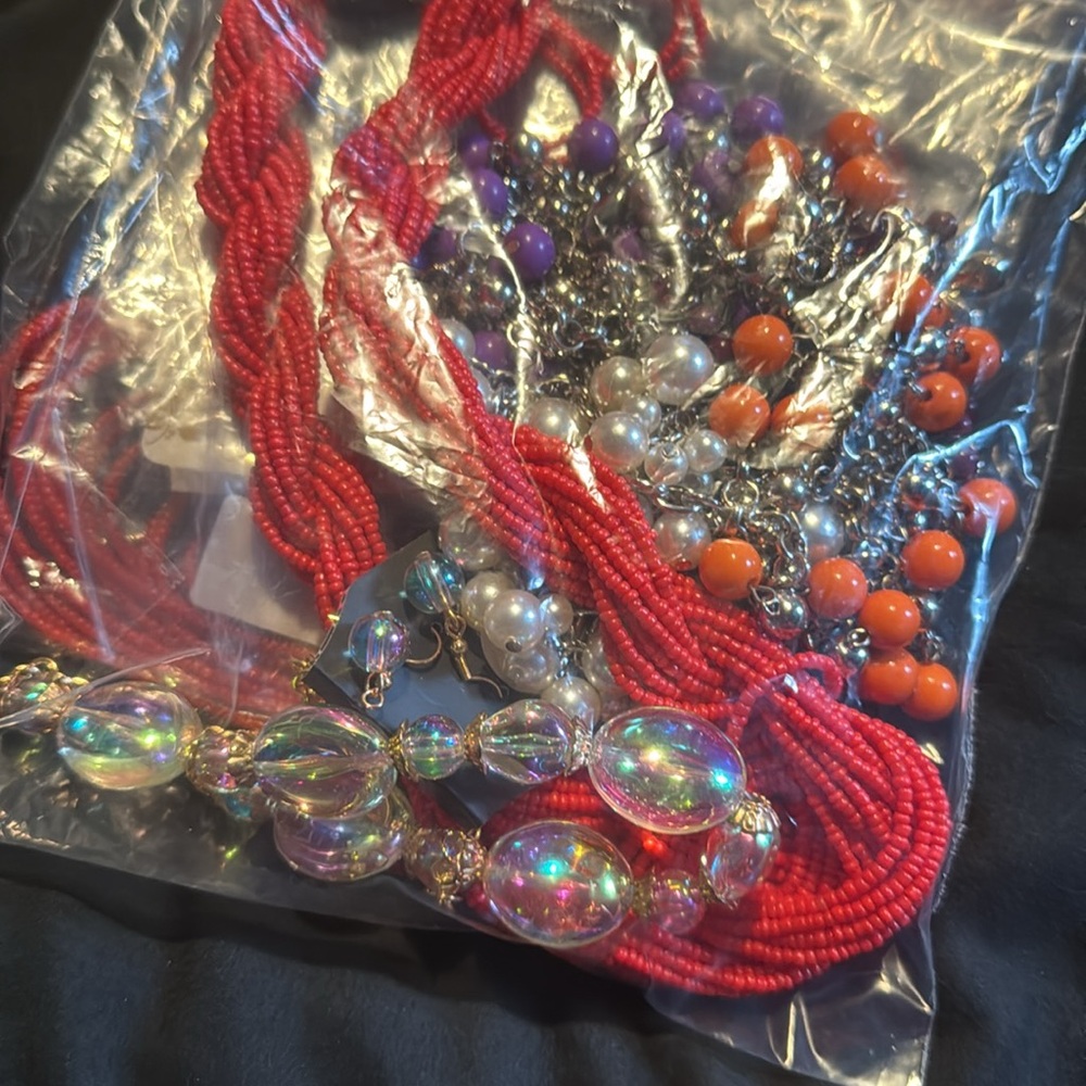 Elegant Multi-Color Necklace Set, lot, all